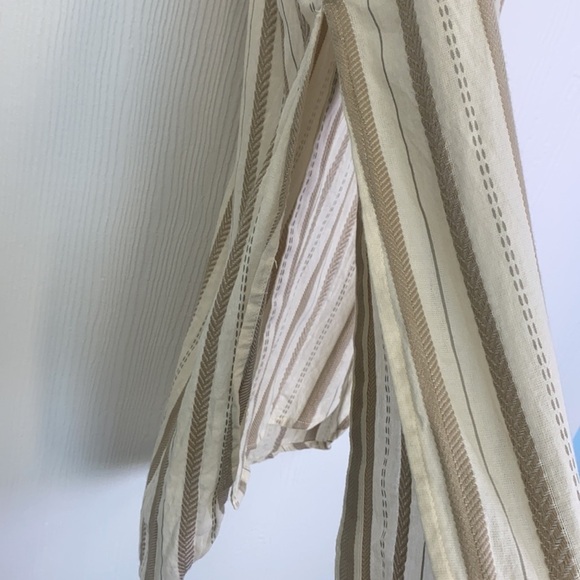 Anthropologie - Delphine Textured Light Beige Cream Tunic Dress Size Small - Picture 10 of 14